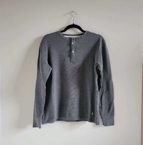 Polo Ralph Lauren Other - Polo Ralph Lauren Sleepwear Dark Grey Cotton Henley Size Medium